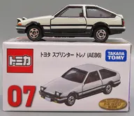 07 トヨタ スプリンタートレノ AE86(ホワイト×ブラック) 「トミカくじ(tomicaくじ) 第3弾」