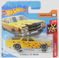 1/64 ’70 CHEVELLE SS WAGON(イエロー×ブラック×オレンジ) 「Hot Wheels HW FLAMES」 [FYC38]