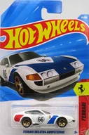 1/64 FERRARI 365 GTB4 COMPETIZIONE #66(ホワイト×ブルー×レッド) 「Hot Wheels FERRARI」 [JJJ30]