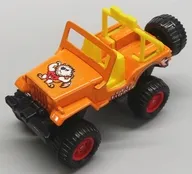 1/57 三菱 ジープ H-J58(オレンジ×イエロー/日本製) 「トミカ ビッグタイヤシリーズ」