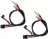 XT60⇔バナナプラグ 2S用コネクタケーブル 2本入り [HMJ464-2P]