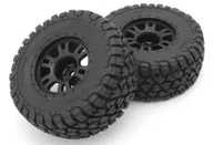 Bonded 2.4 "Tire & Wheel Set (KB10L / Black / 2 pcs) [KBTH002BK]