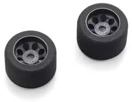 Neumático trasero L25° con forma adhesiva (2 piezas/negro/FANTOMOEP) [EFTH005BK]