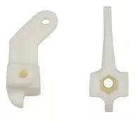 Inline Steering Block White [RC10 Team Car] [AS6217]