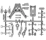 轉向曲拐、頂板隔板、灰色【DC10 RTR】[AS72252]