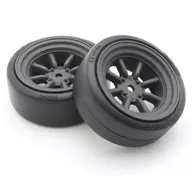 装着済ドリフトタイヤFZD2(8スポークワタナベホイル/BK/2入) [FATH710BKD]