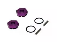 アルミ六角ハブ NEO 厚み 4mm パープル 2個入 [TP-659PU]