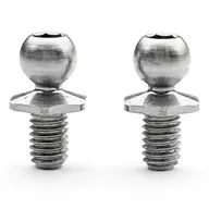 SPM チタン製 ロッドエンドボール 首短 S (Φ4.3mm、ネジ長4.5mm、2個入) [RT-006SNS]