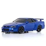 ASC MA020 日産 スカイラインGT-R R34 V.specIIニュル メタリックブルー 「オートスケールコレクション」 [MZP487MB]