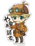 Ace Attorney Sherlock Holmes (hola, caballeros) Etiqueta adhesiva "CAPCOM×B-SIDE LABEL"
