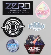 蒼井翔太スッテッカーSET~0 ver.~(6片組)"蒼井翔太LIVE 2017 WONDER lab.0(ZERO)"