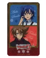 Hikaru Sendou Aichi & Kai Toshiki IC card sticker "CARDFIGHT!! Vanguard G ~ winter 2017 ~ in Shibuya Marui"