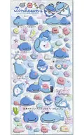 Jinbee-san and deep-sea friends theme (white) sticker "Jinbee-san"