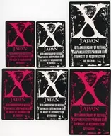 X JAPAN ステッカーセット(6枚組) 「X JAPAN復活10周年記念 X JAPAN LIVE 2018 アメリカフェス出演直前 PREMIUM GIGS ～YOSHIKI復活の夜～」