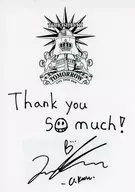 Yunho member message & with signature receipt style sticker "TOHOSHINKI LIVE TOUR 2018 ～ TOMORROW ～" online shop limited goods Purchase benefits