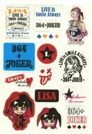 LiSA Sticker Sheet ~ 364 + JOKER Ver ~ "LiVE is Smile Always ~ 364 + JOKER ~"