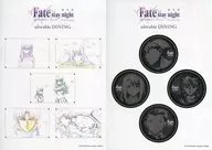 A. Gathering (with a picture of Shiro metal badge) 2 sticker set "Fate/stay night [Heaven's Feel] III. Spring song×ufotable DINING Collaboration Dining 1st phase" Fun KUJI