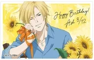 Ash Lynx (Birthday ver.) illustrated card sticker "BANANA FISH"