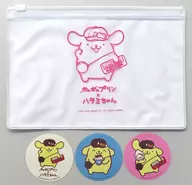 ハラミちゃん×ポムポムプリン ステッカー3種セット 「ハラミ定食 DXおかわりツアー ～全国のお米さんへ配達するぬ!～」