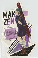 禪院 Maki die Cut Sticker "Gekijo Version Jujutsu Mawari 0" Gekijo Goods