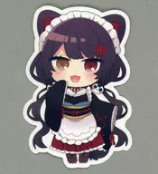 Inui Place Sticker "Virtual YouTuber Ni Ji-Ji-Ji-Ji-Puchi Vol. 2"