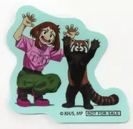 麗日お茶子 ダイカットステッカー 「僕のヒーローアカデミア×東武動物公園」 オリジナルコラボゲーム 参加賞