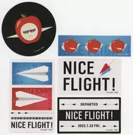 Travel Sticker Set (5-Pack Set) "NICE FLIGHT!"