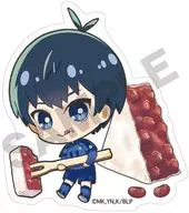 Kisei Kyarapeko Character PITA Sticker "Blue Rock"