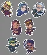 Gathered Die Cut Sticker Set B (7-piece Set) "GOLDEN KAMUY in E-DINER Ikebukuro Golden Coffee Shop"