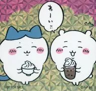 Little Kawa & Hachiware (Soft Cream Float) Hologram Sticker 2nd "Little Kawa is Small and Cute Little Kawaland Tokyo Station Store" Nippon, Gourmet Highway target goods Purchase benefits