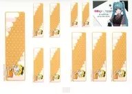 Rin Kagamine (Mini Character) name sticker (horizontal type) "Hatsune Miku x THE GUEST CAFE & diner COLLABORATION CAFE"