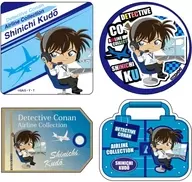 Shinichi Kudo Airline Collection Travel Sticker 4-Pack Set "CASE CLOSED"