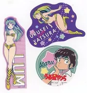 諸星あたる＆ラム(Bセット) ダイカットステッカー3枚セット 「うる星やつら×ローソン」