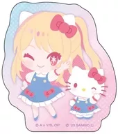 Ruby & Hello Kitty Sticker "Suki no Ko x Sanrio Character Kuzu"