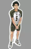 AKAASHI KEIJI (Haikyu!!! Original Painting Exhibition, Tokyo Drawed Illustrated) Die cut sticker "Haikyu!!!"