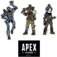 A. Pathfinder & Wraith & Bloodhound deformed die cut sticker "Apex Legends"