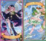 シェリル・ノーム＆ランカ・リー(第5期M魂イラスト) タロットカード風ステッカー2種セット 「マクロスF」 超時空ファンクラブ M魂 第6期早期更新特典