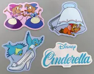 ジャック＆スージー＆パーラ シール・ステッカー ダイカット(4枚セット) Sticker Collection 「シンデレラ」 ディズニーストア限定