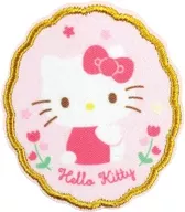 Hello Kitty "Sanrio Character Cues Trading Embroidered Emblem Sticker Flower"