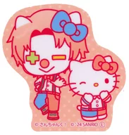 雨栗×ハローキティ A(主線あり) シール 「さんちゃんく!×サンリオキャラクターズ」