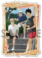 月島蛍＆黒尾鉄朗＆木兎光太郎 「ハイキュー!! トレーディングクリアステッカー-いただきます!-」