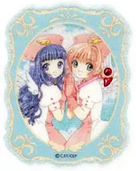 "Cardcaptor Sakura Trading Kirakira Clear Sticker" by Tomoyo Daido-ji Temple and Sakura Kinomoto Clamp Exhibition Goods
