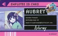 Aubrey LAST RESORT employee ID card sticker "OMORI Tree Village Cafe"