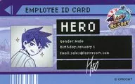 Hiro LAST RESORT employee ID card sticker "OMORI Tree Village Cafe"