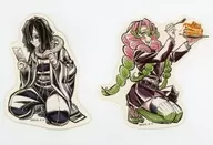 Ikuroko 芭内 & Kanro-ji Temple Mitsukuri Sticker Set (2-Pack Set) "WEBSHOP KUJI Demon Slayer: Kimetsu no Yaiba Pillar Training, Story 6 : 『 Oni Satsutai Saikyō 』 Pillar Drawing Illustration" F Prize