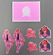 Akagi Wen Sticker & Mini Case Set "Virtual YouTuber Ni Jisanji Wannyan Days"