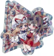 Hakurei Reyume & Yakumo Murasaki (illustrated : Mota) Holosticker "Dai-Toho Project Exhibition 2024"