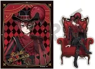 Riddle Rosehearts (MASQUERADE DRESS ver.) "Disney Twisted Wonderland Trading Sticker (2 pcs)"
