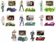 8 kinds set "JOJO'S BIZARRE ADVENTURE Part 6 Stone Ocean Device Sticker Colored Shadow Picture"