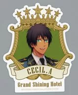 愛島セシル(ノーマル) 「うたの☆プリンスさまっ♪ トレーディングダイカットステッカー Grand Shining Hotel Ver.」